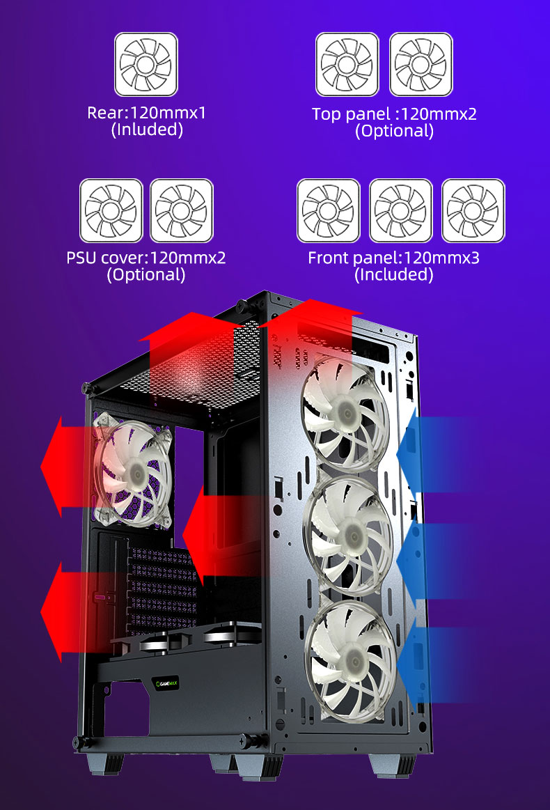 Gamemax Revolt Black Gaming Computer Case